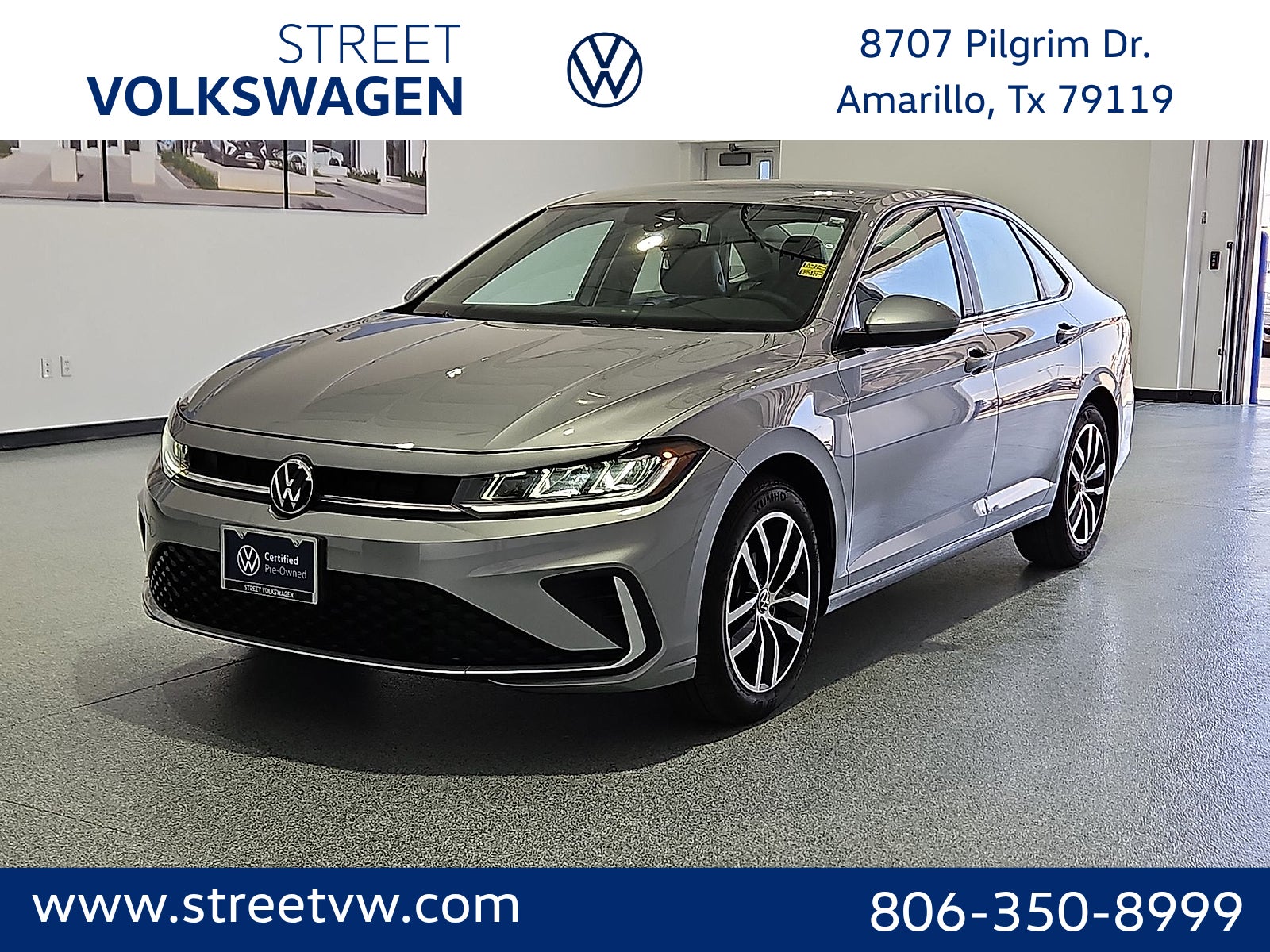 Silver Metallic 2025 Volkswagen Jetta Sedan Front-Wheel Drive 8-Speed Automatic