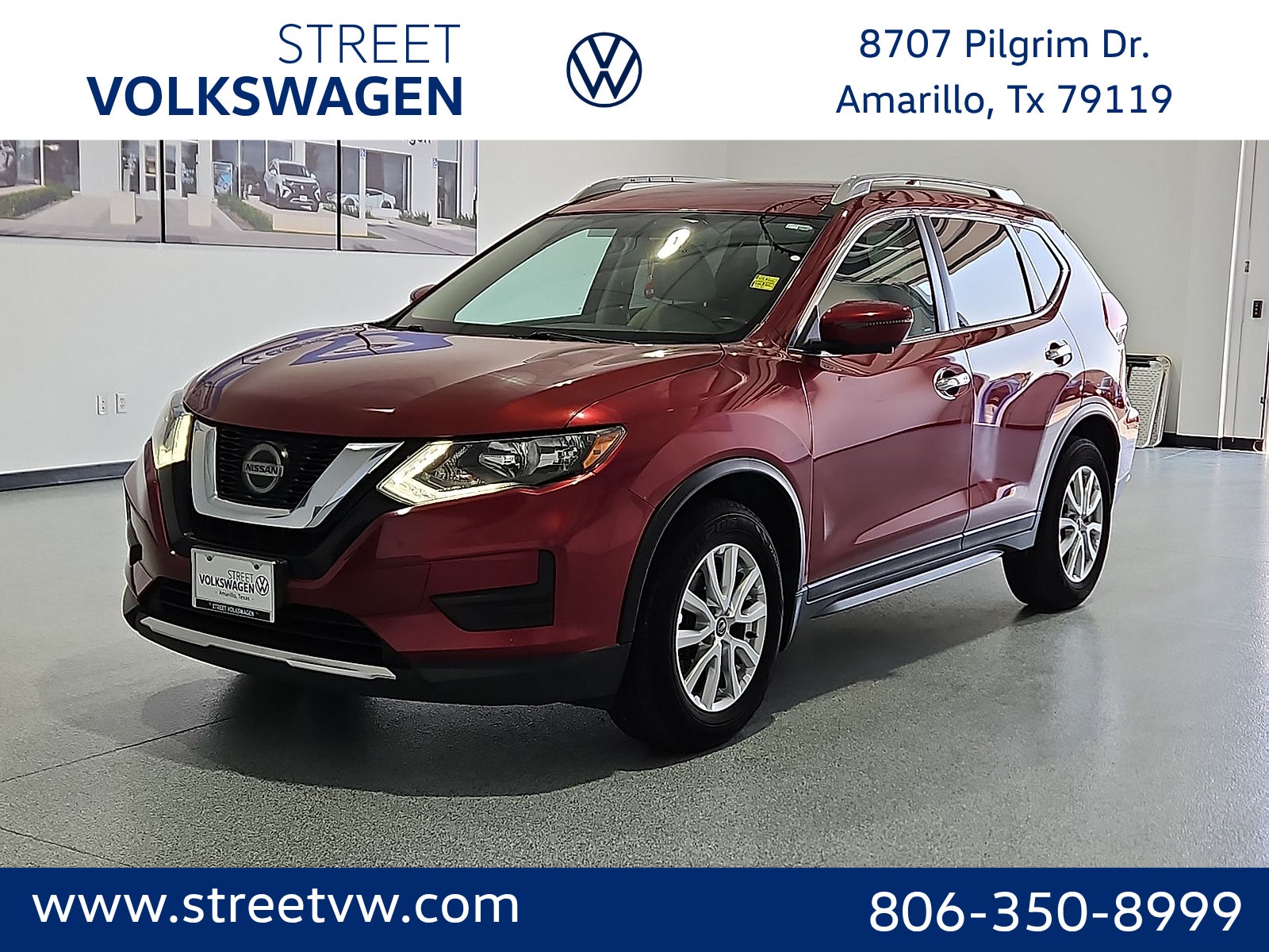 Red (Scarlet) 2018 Nissan Rogue SUV / Crossover Front-Wheel Drive Continuously Variable Transmission