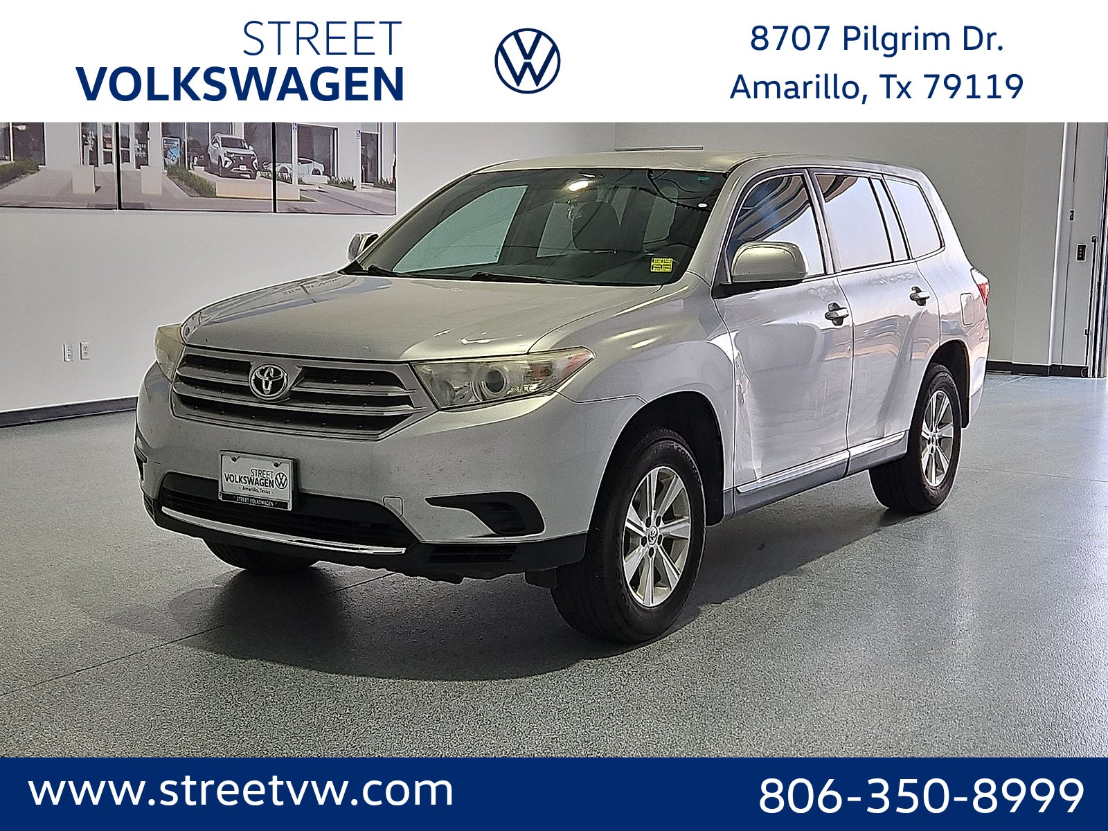 Classic Silver Metallic 2013 Toyota Highlander SUV / Crossover Front-Wheel Drive 6-Speed Automatic Overdrive