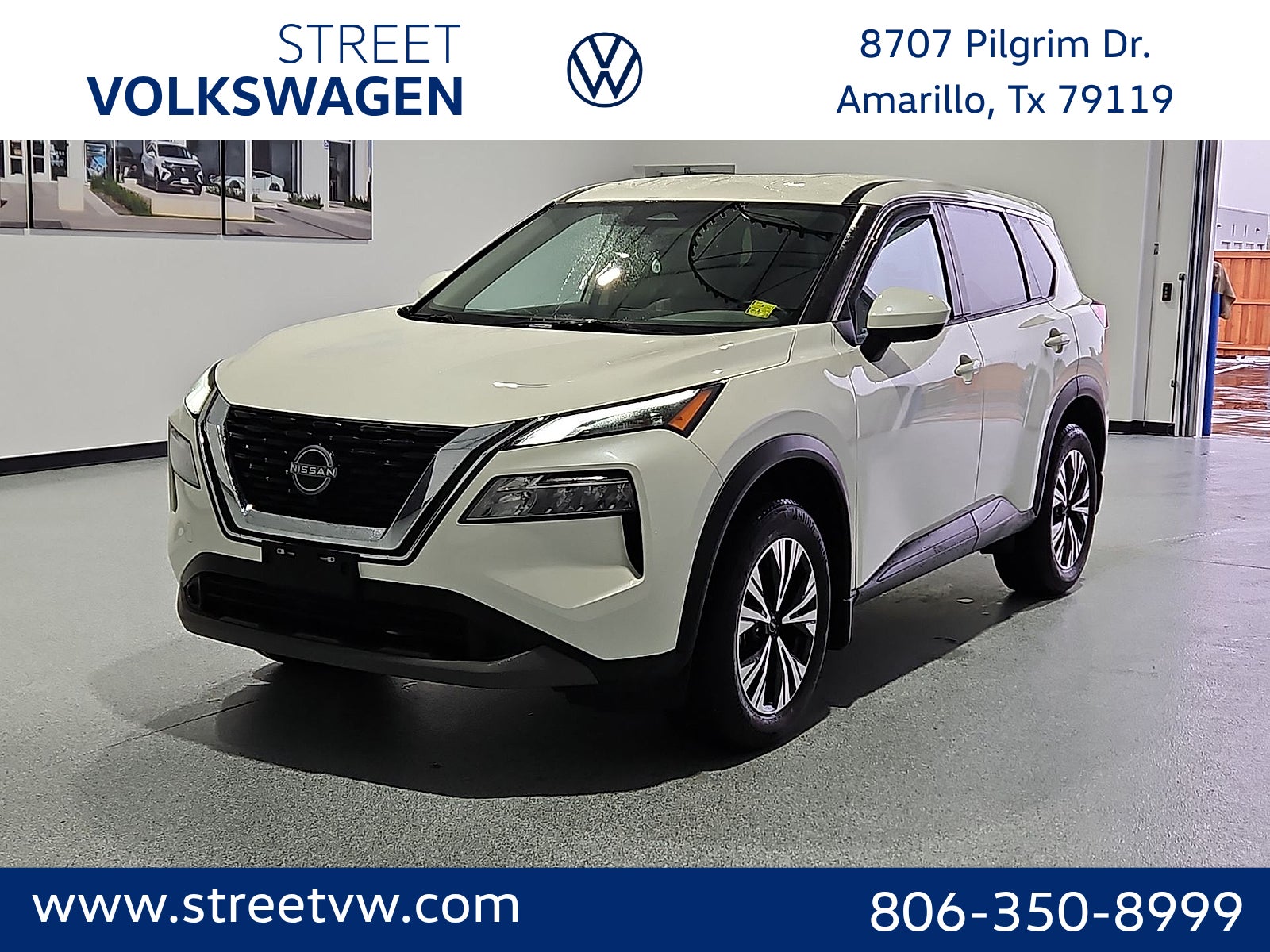 Pearl White 2023 Nissan Rogue SUV / Crossover Front-Wheel Drive Continuously Variable Transmission