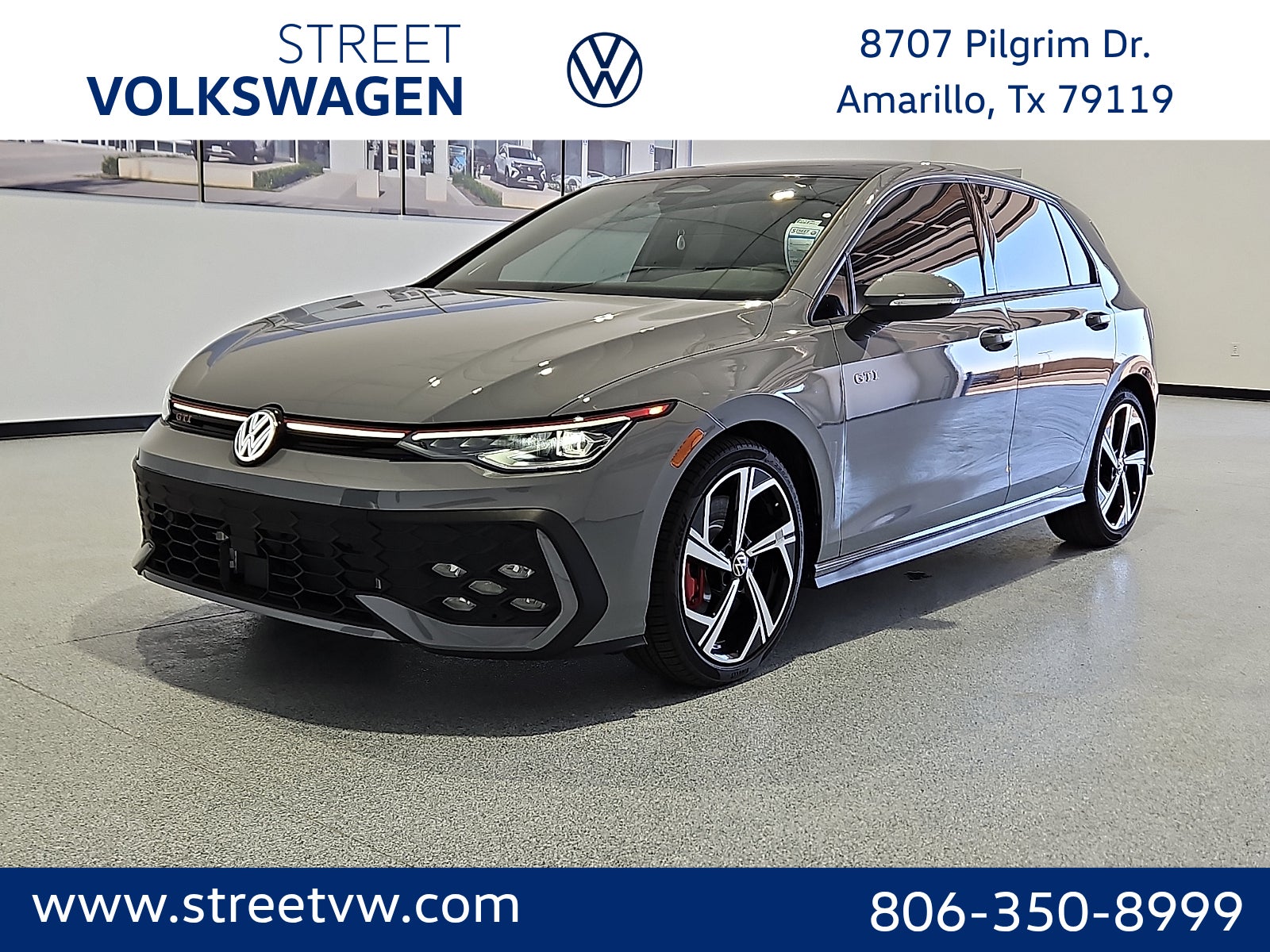 Moonstone Gray 2026 Volkswagen Golf GTI SE FWD Hatchback Front-Wheel Drive Automatic
