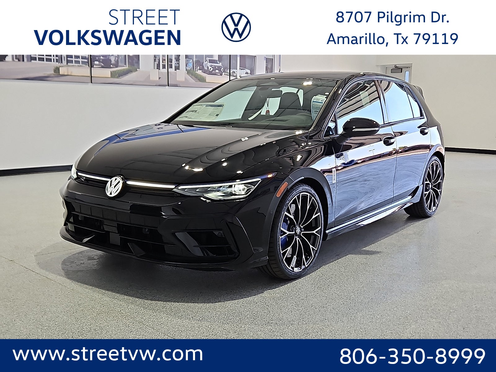 Mythos Black Metallic 2026 Volkswagen Golf R Hatchback All-Wheel Drive 7-Speed Dual Clutch