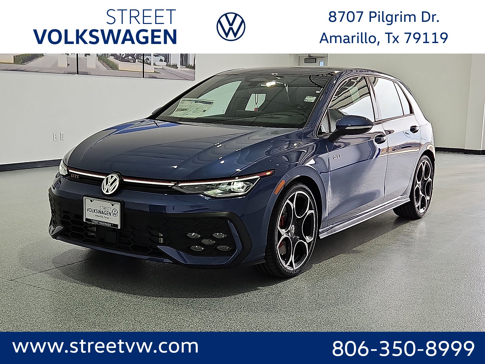 Slate Blue Metallic 2026 Volkswagen Golf GTI Hatchback Front-Wheel Drive 7-Speed Dual Clutch