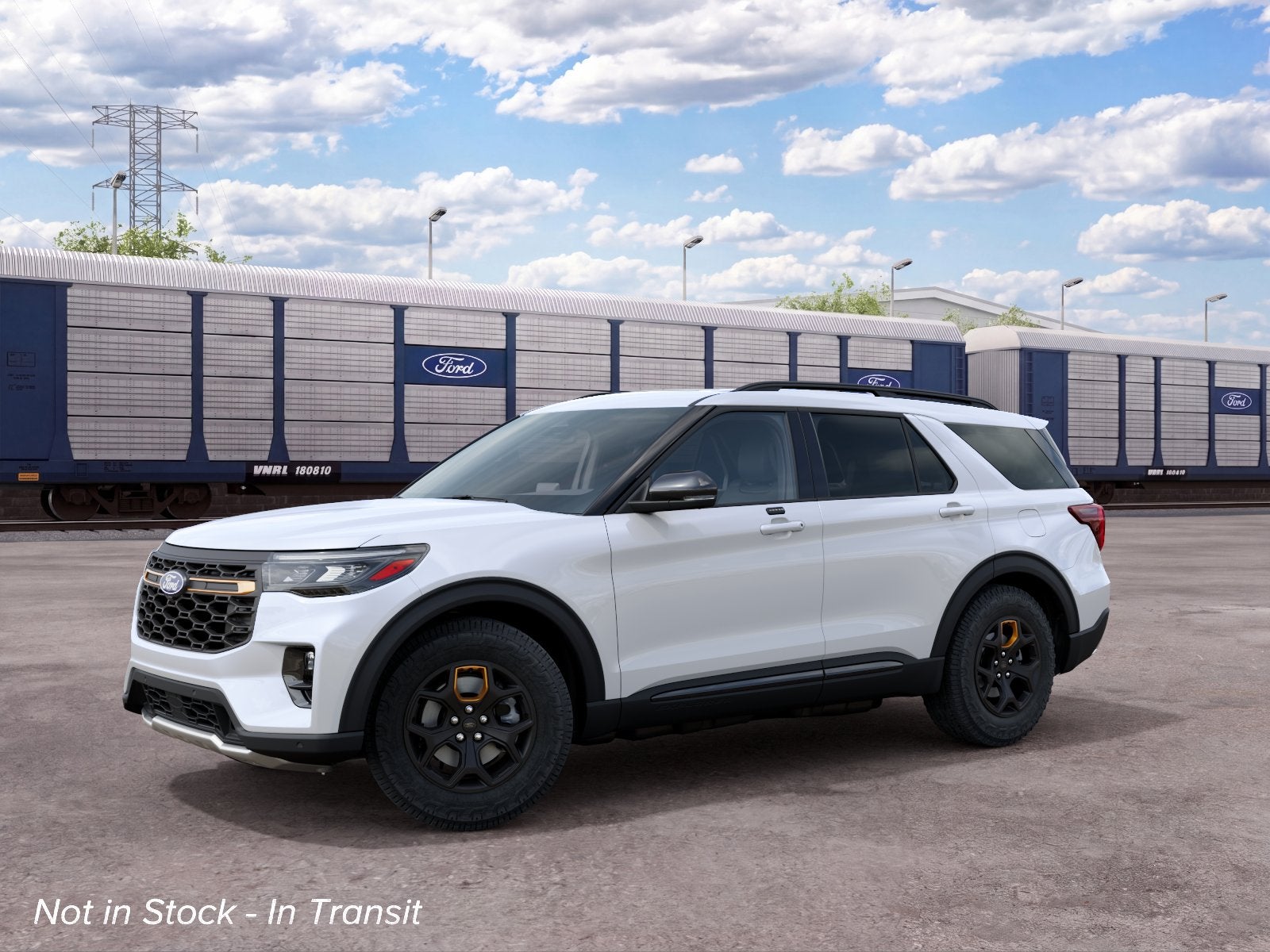 Star White Metallic Tri-Coat 2027 Ford Explorer SUV / Crossover All-Wheel Drive Automatic
