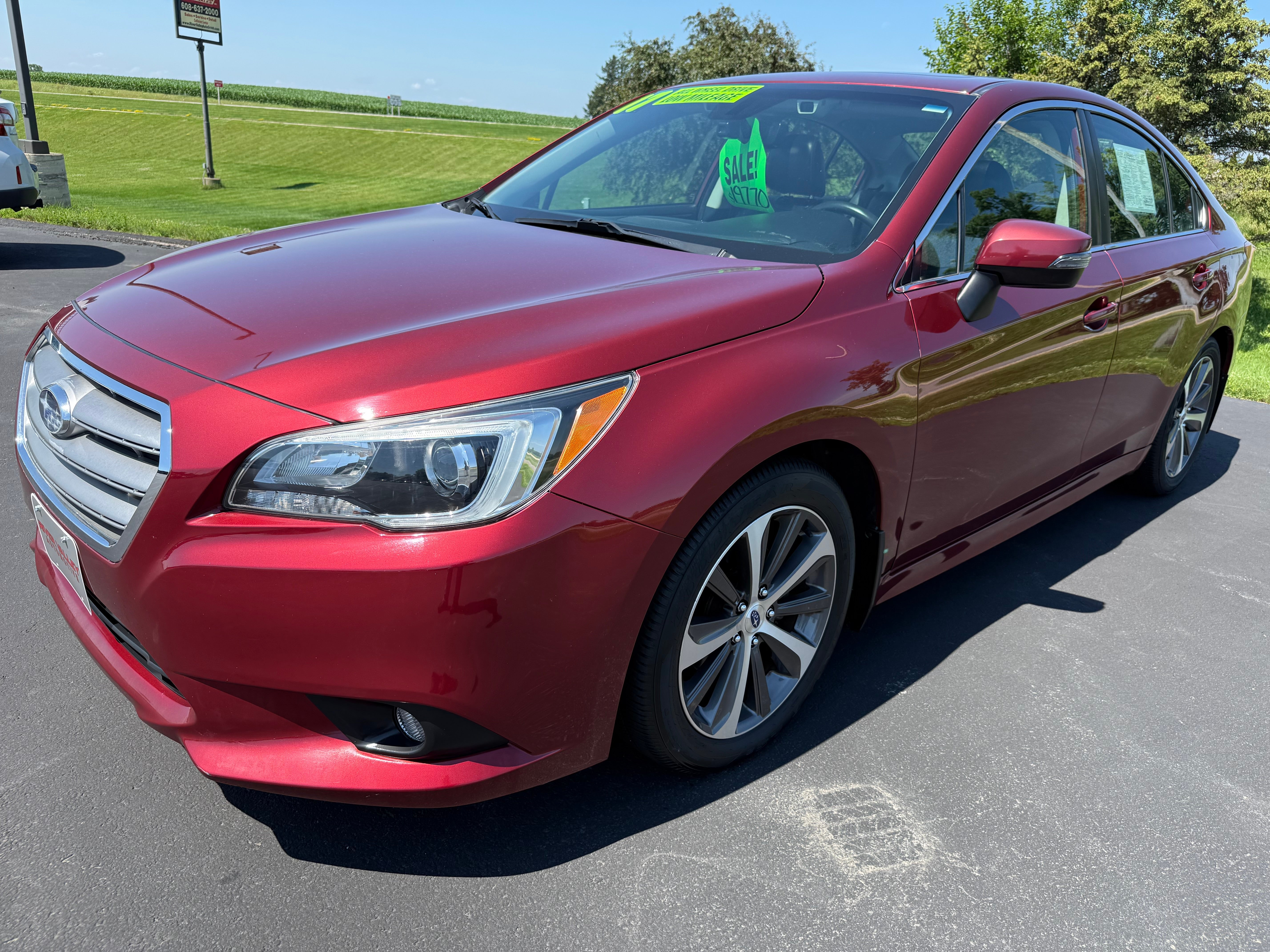 Venetian Red Pearl 2017 Subaru Legacy Sedan All-Wheel Drive Continuously Variable Transmission