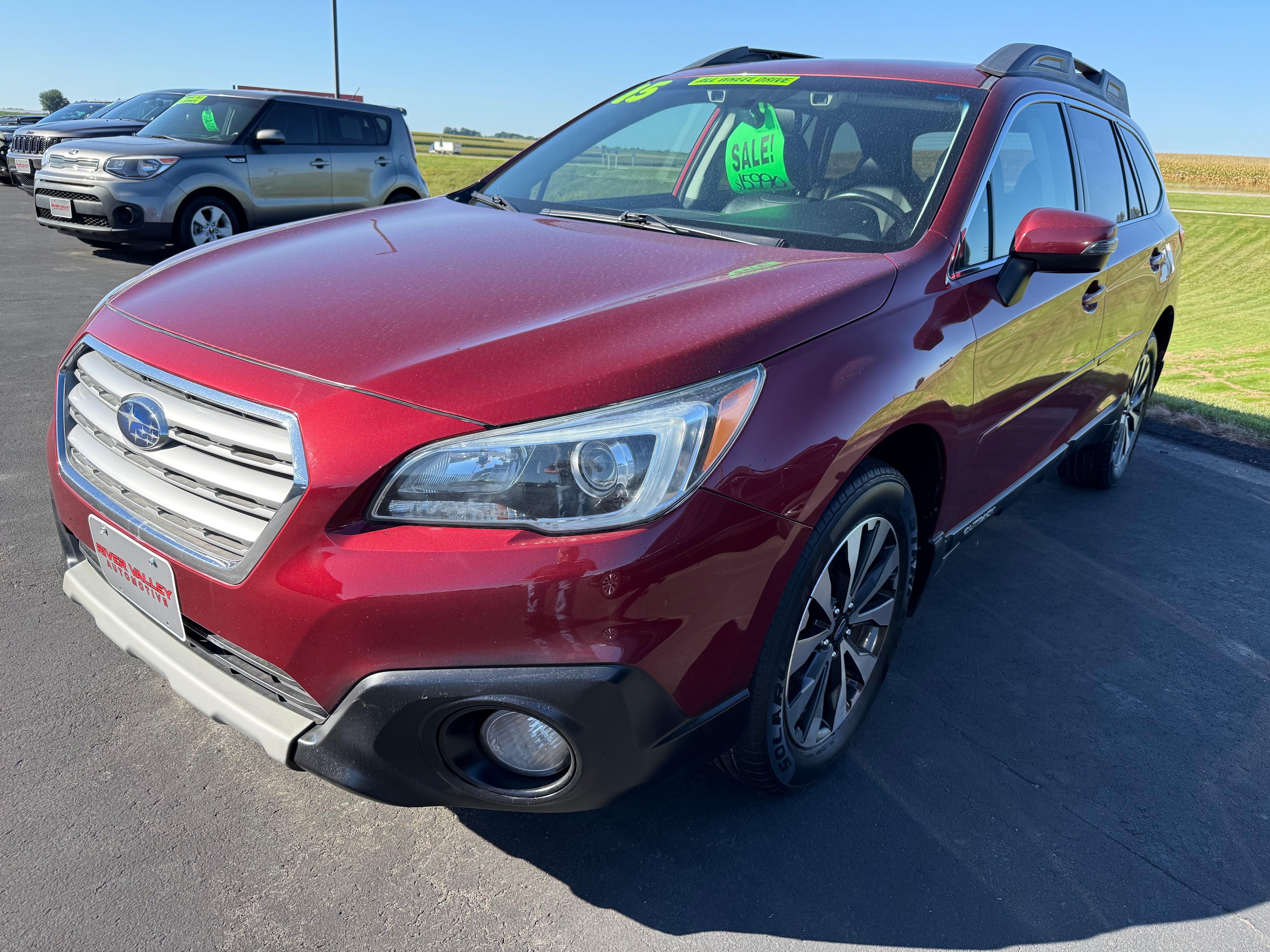 Venetian Red Pearl 2015 Subaru Outback Wagon All-Wheel Drive Continuously Variable Transmission