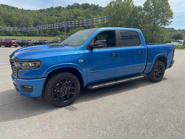Hydro Blue Pearl-Coat Exterior Paint 2026 RAM 1500 Pickup Truck Four-Wheel Drive 8-Speed Automatic