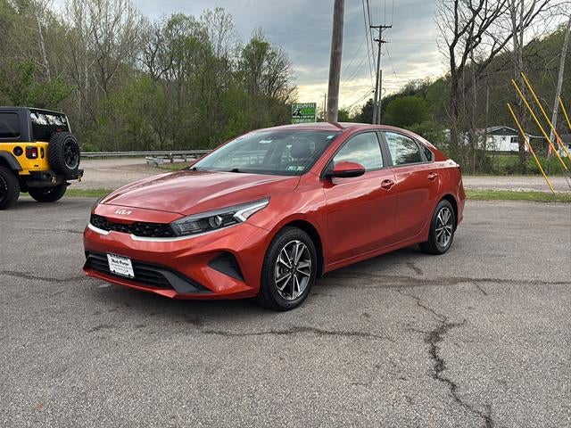 Fire Orange 2023 Kia Forte Sedan Front-Wheel Drive Continuously Variable Transmission