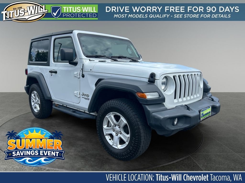 White 2018 Jeep Wrangler Sport S 4WD SUV / Crossover Four-Wheel Drive Manual