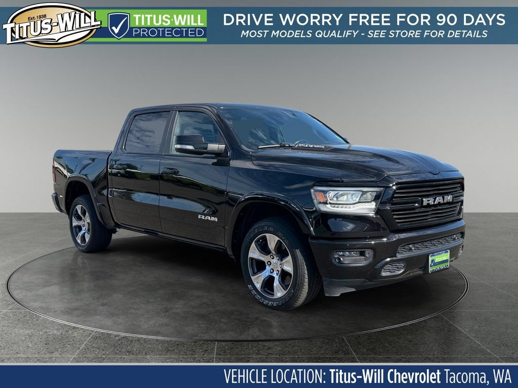 Black 2022 RAM 1500 Pickup Truck Four-Wheel Drive Automatic