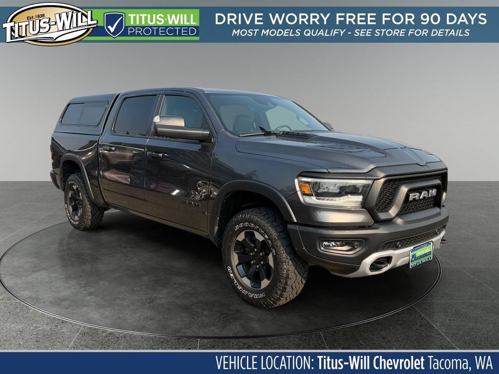 Gray 2022 RAM 1500 Pickup Truck Four-Wheel Drive 
