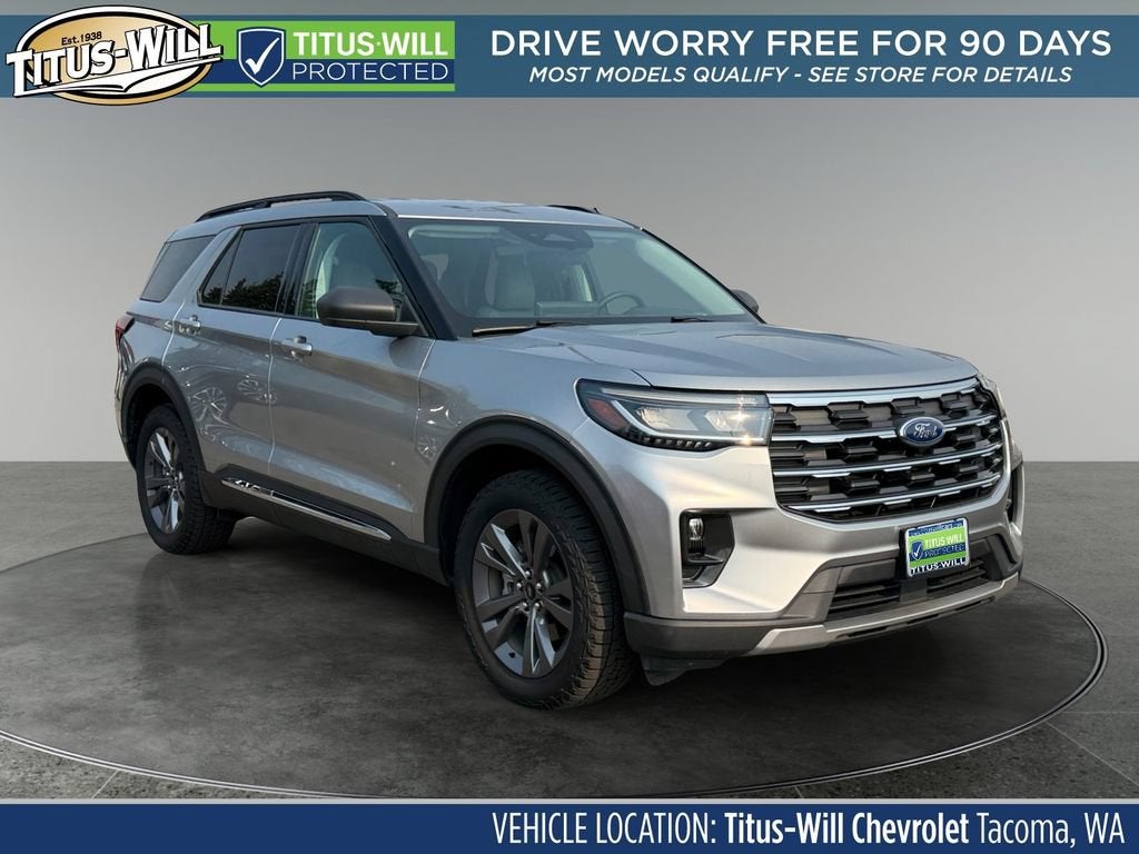 Silver 2025 Ford Explorer SUV / Crossover All-Wheel Drive Automatic
