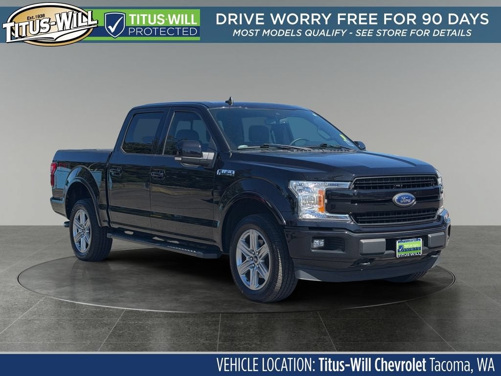 Black 2019 Ford F-150 Pickup Truck Four-Wheel Drive 