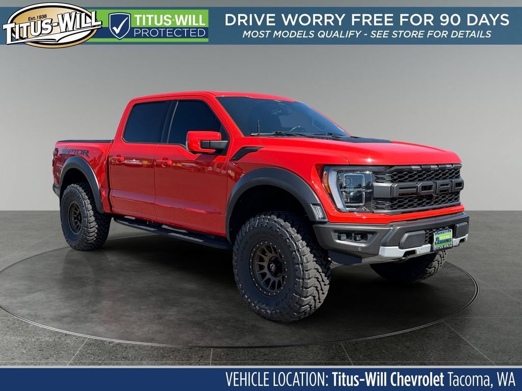 Orange 2023 Ford F-150 Pickup Truck Four-Wheel Drive 
