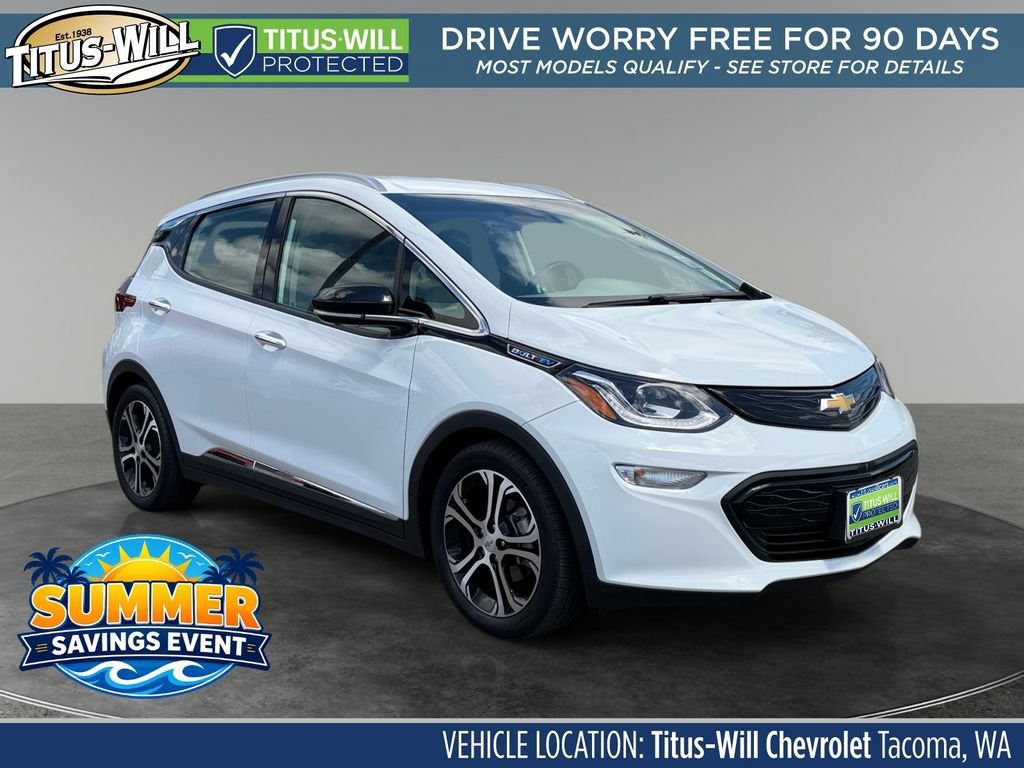 Summit White 2020 Chevrolet Bolt EV Wagon Front-Wheel Drive Automatic