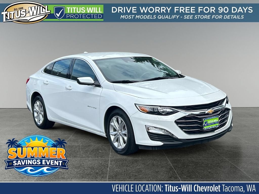 Summit White 2024 Chevrolet Malibu Sedan Front-Wheel Drive Automatic