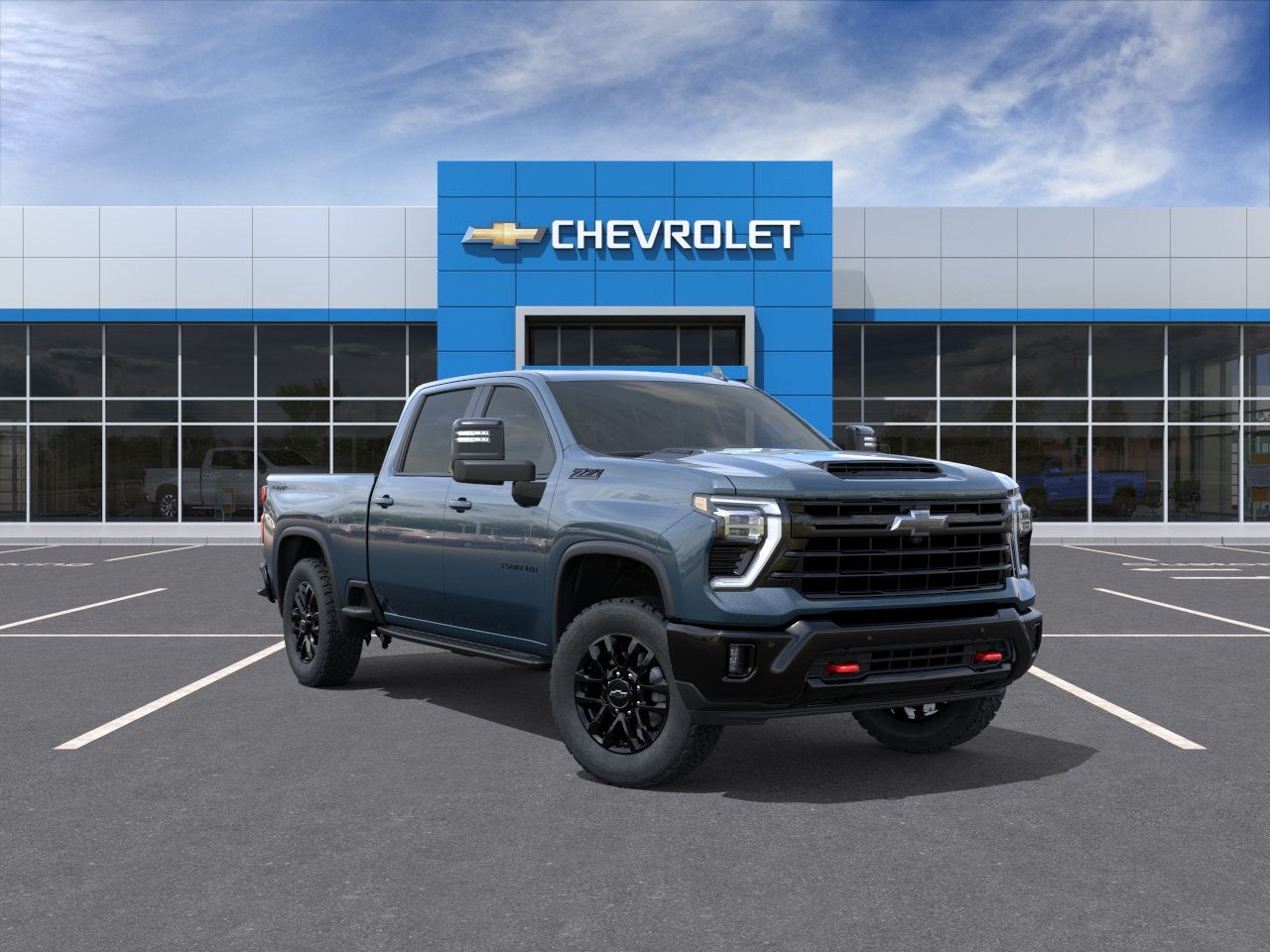 Lakeshore Blue Metallic 2026 Chevrolet Silverado 3500HD Pickup Truck Four-Wheel Drive Automatic
