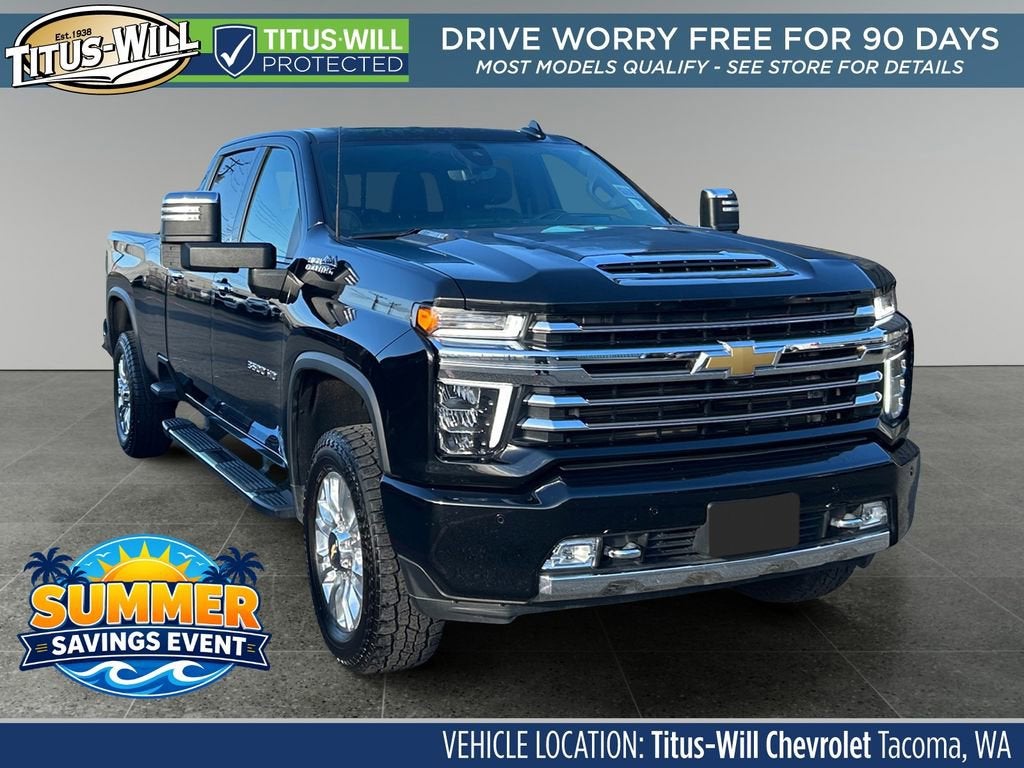Mosaic Black Metallic 2022 Chevrolet Silverado 3500HD High Country Crew Cab 4WD Pickup Truck Four-Wheel Drive Automatic