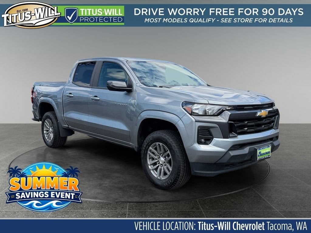 Sterling Gray Metallic 2023 Chevrolet Colorado Pickup Truck Four-Wheel Drive Automatic