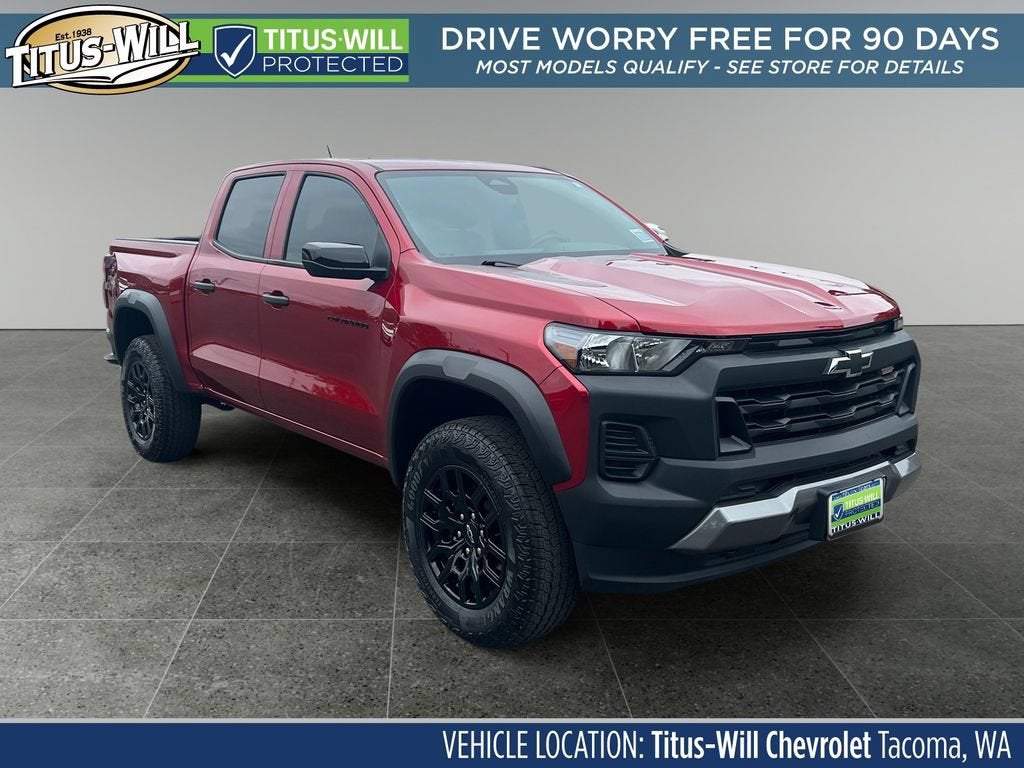 Radiant Red Tintcoat 2023 Chevrolet Colorado Pickup Truck Four-Wheel Drive Automatic