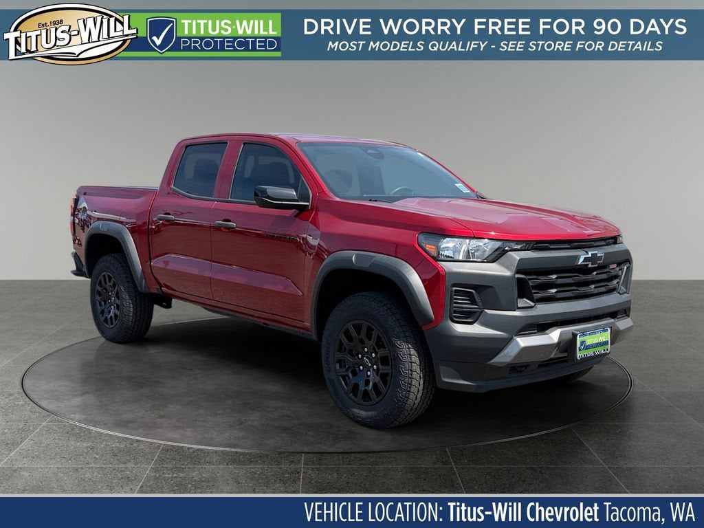 Radiant Red Tintcoat 2023 Chevrolet Colorado Pickup Truck Four-Wheel Drive Automatic