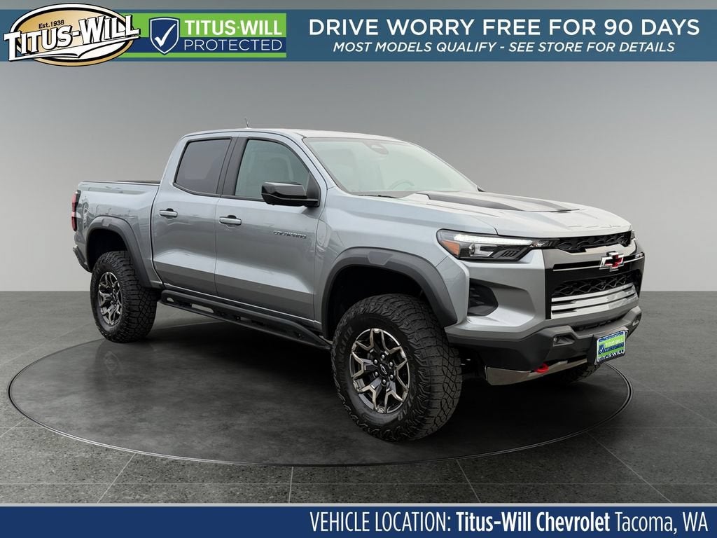 Sterling Gray Metallic 2024 Chevrolet Colorado Pickup Truck Four-Wheel Drive Automatic