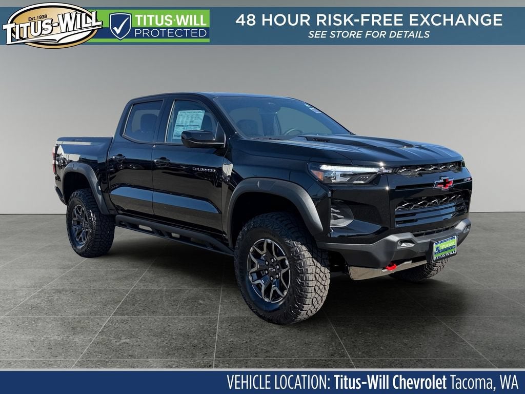 Black 2026 Chevrolet Colorado Pickup Truck Four-Wheel Drive Automatic