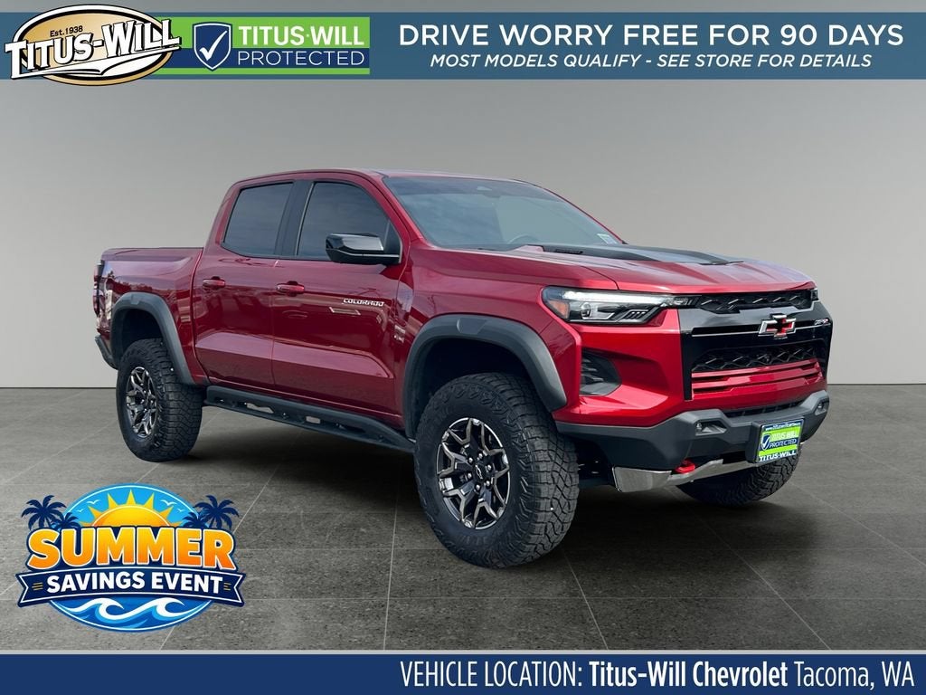 Radiant Red Tintcoat 2025 Chevrolet Colorado Pickup Truck Four-Wheel Drive Automatic