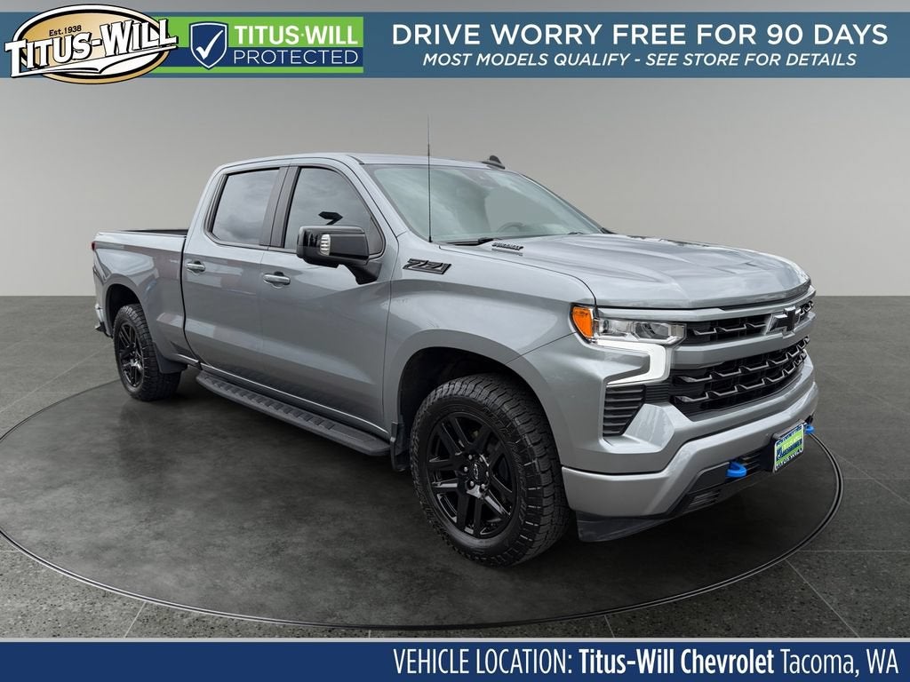 Sterling Gray Metallic 2023 Chevrolet Silverado 1500 Pickup Truck Four-Wheel Drive Automatic