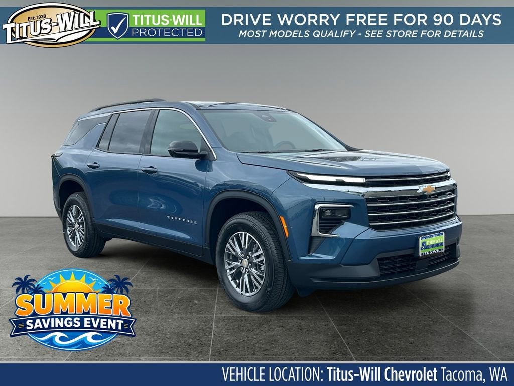 Lakeshore Blue Metallic 2026 Chevrolet Traverse LT AWD SUV / Crossover Four-Wheel Drive Automatic