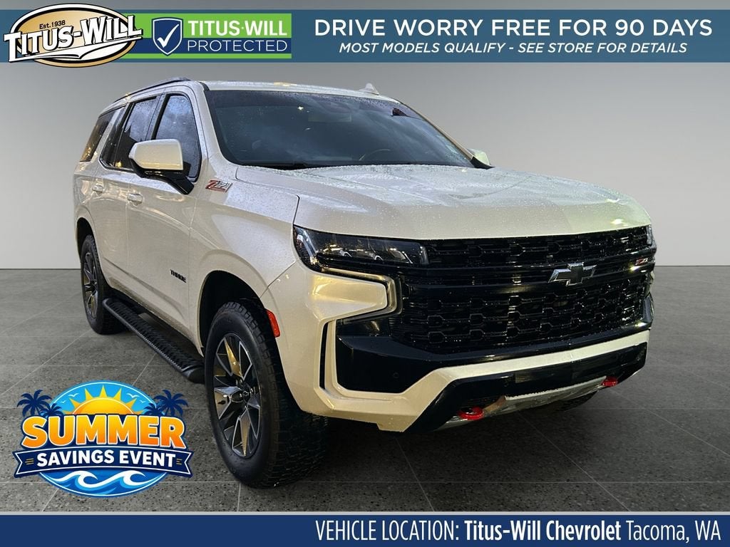 White (Iridescent Pearl Tricoat) 2023 Chevrolet Tahoe SUV / Crossover Four-Wheel Drive Automatic