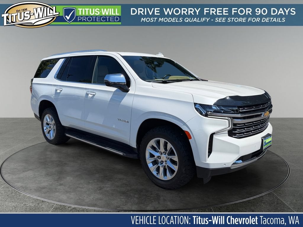 White (Iridescent Pearl Tricoat) 2021 Chevrolet Tahoe SUV / Crossover Four-Wheel Drive Automatic