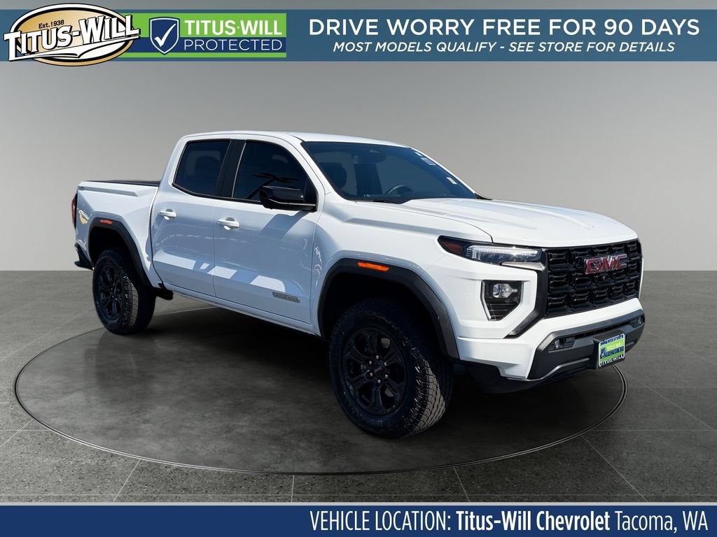 Summit White 2025 GMC Canyon Pickup Truck Four-Wheel Drive 8-Speed Automatic