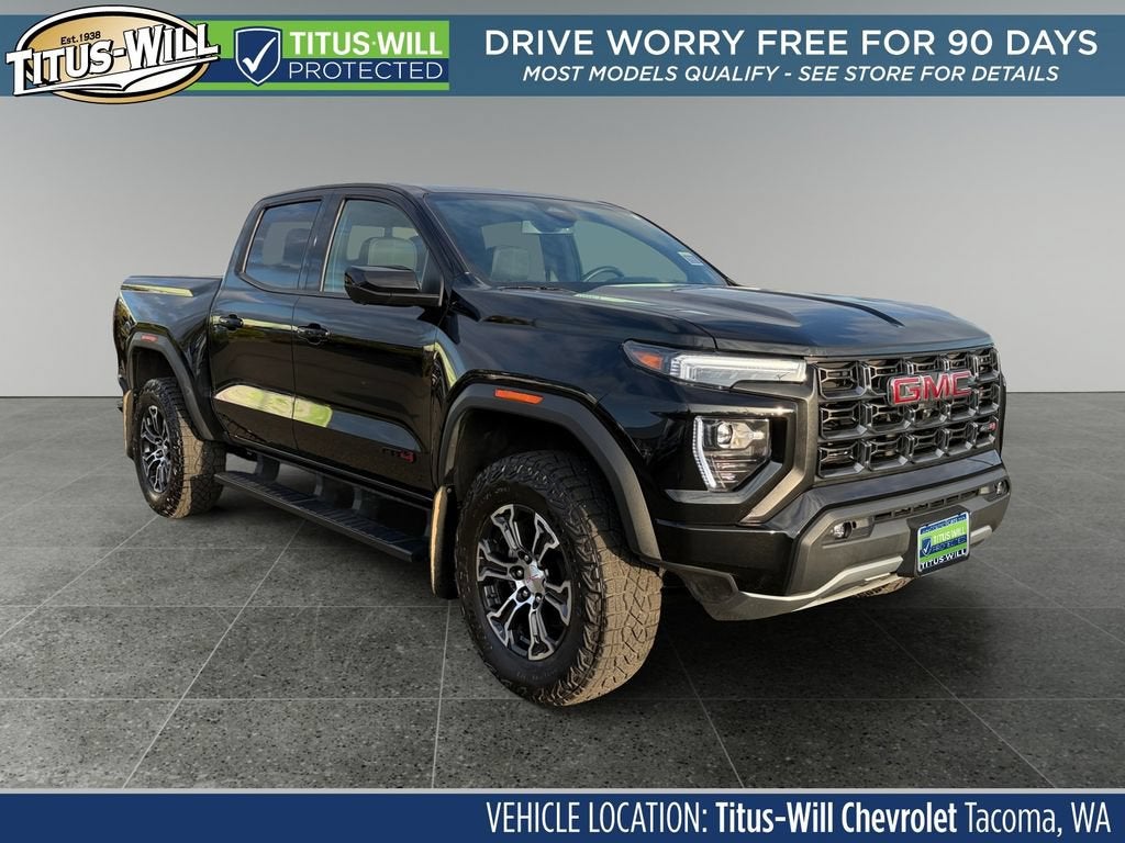 Onyx Black 2023 GMC Canyon Pickup Truck Four-Wheel Drive Automatic