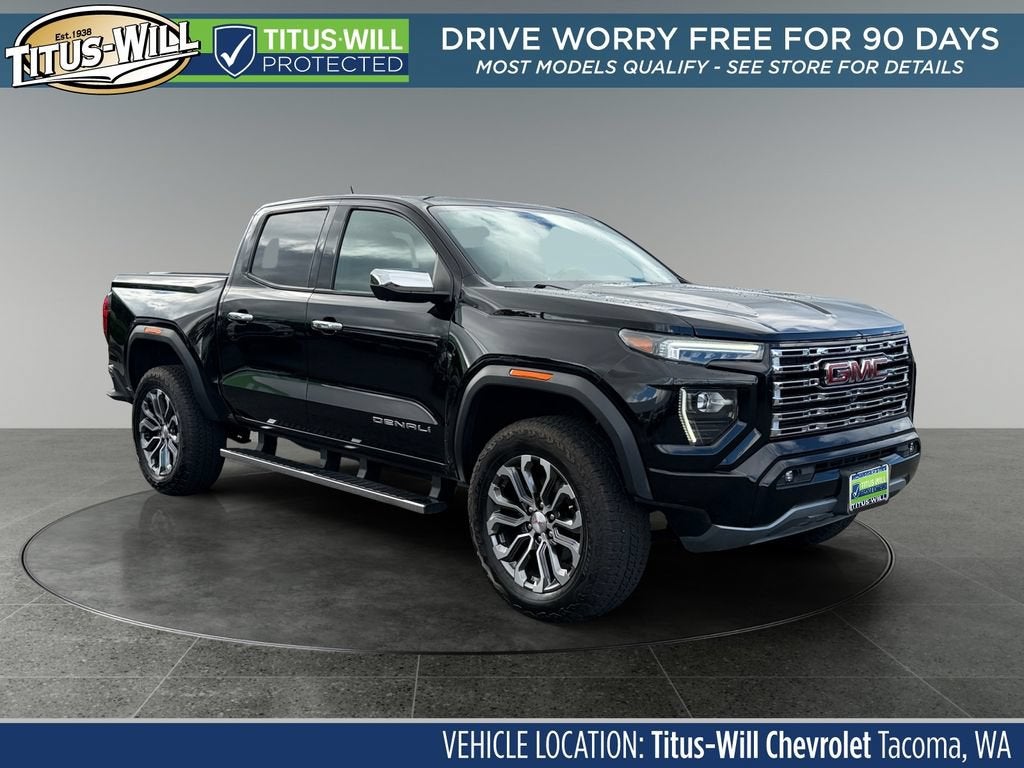 Onyx Black 2023 GMC Canyon Pickup Truck Four-Wheel Drive Automatic