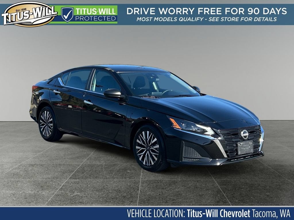 Black 2025 Nissan Altima Sedan Front-Wheel Drive Continuously Variable Transmission