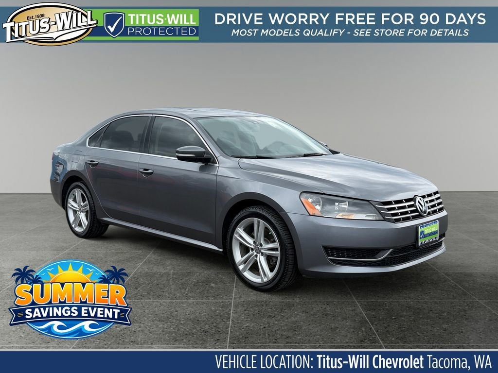 Gray 2015 Volkswagen Passat 2.0L TDI SE FWD Sedan Front-Wheel Drive 6-Speed Automatic