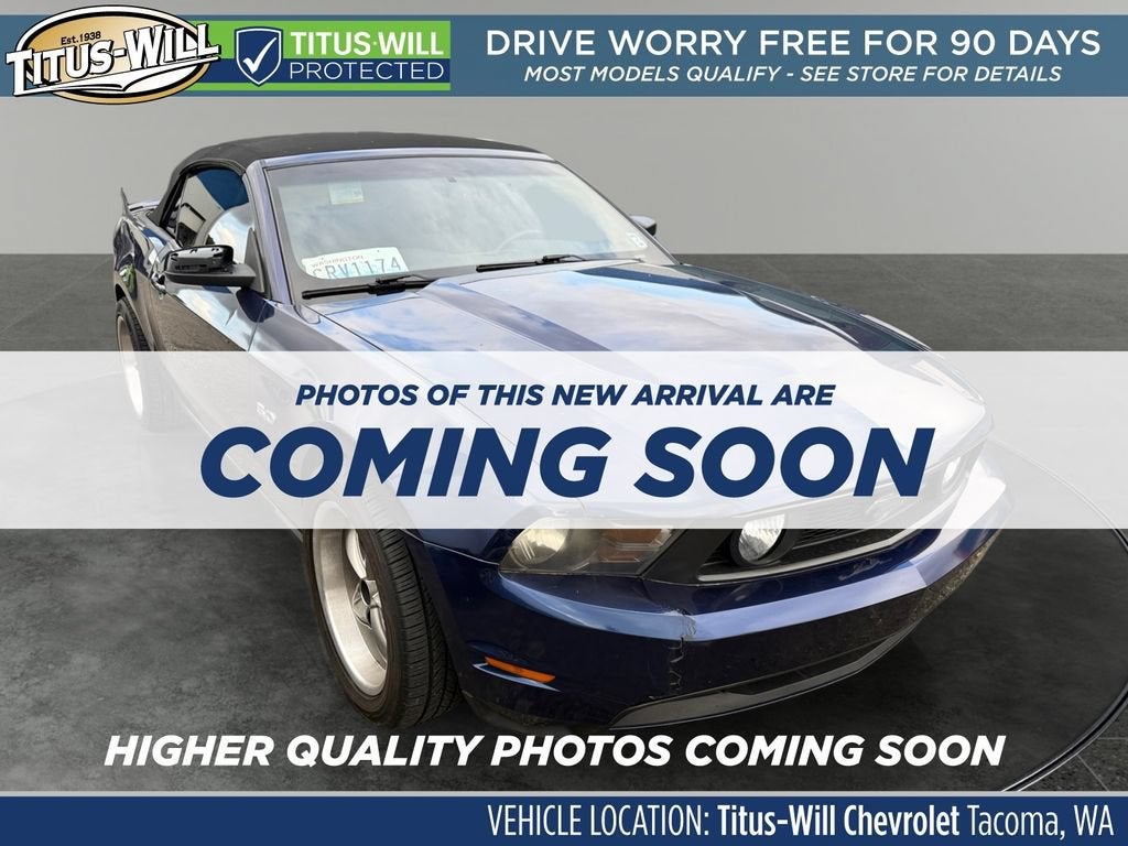Blue 2011 Ford Mustang Convertible Rear-Wheel Drive 