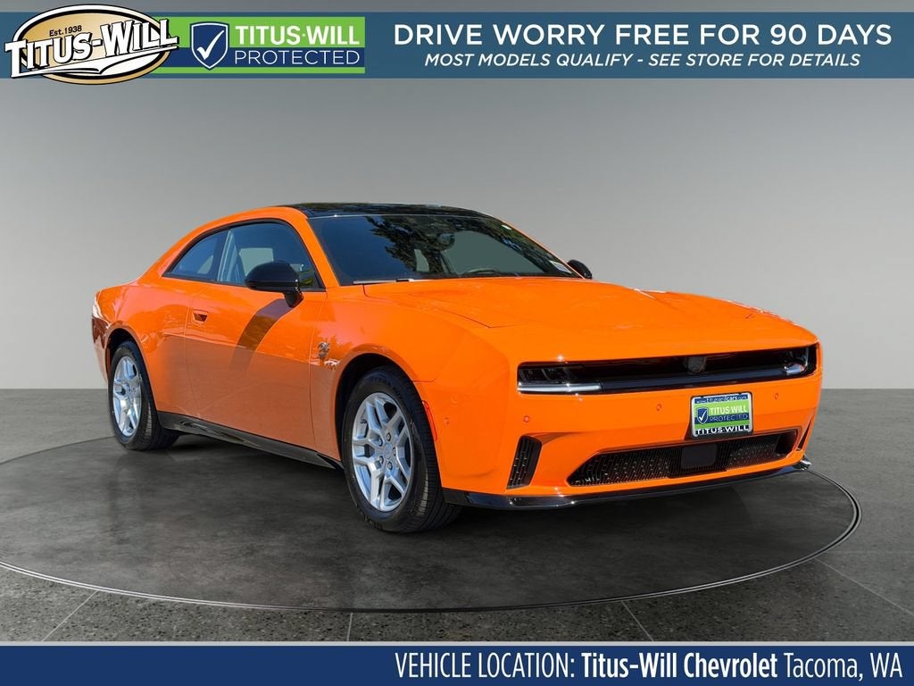 Orange 2025 Dodge Charger Daytona Coupe All-Wheel Drive Automatic
