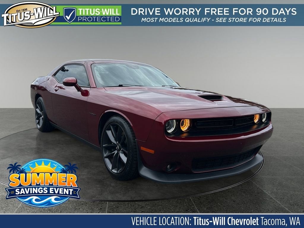 Red 2020 Dodge Challenger R/T RWD Coupe Rear-Wheel Drive Automatic