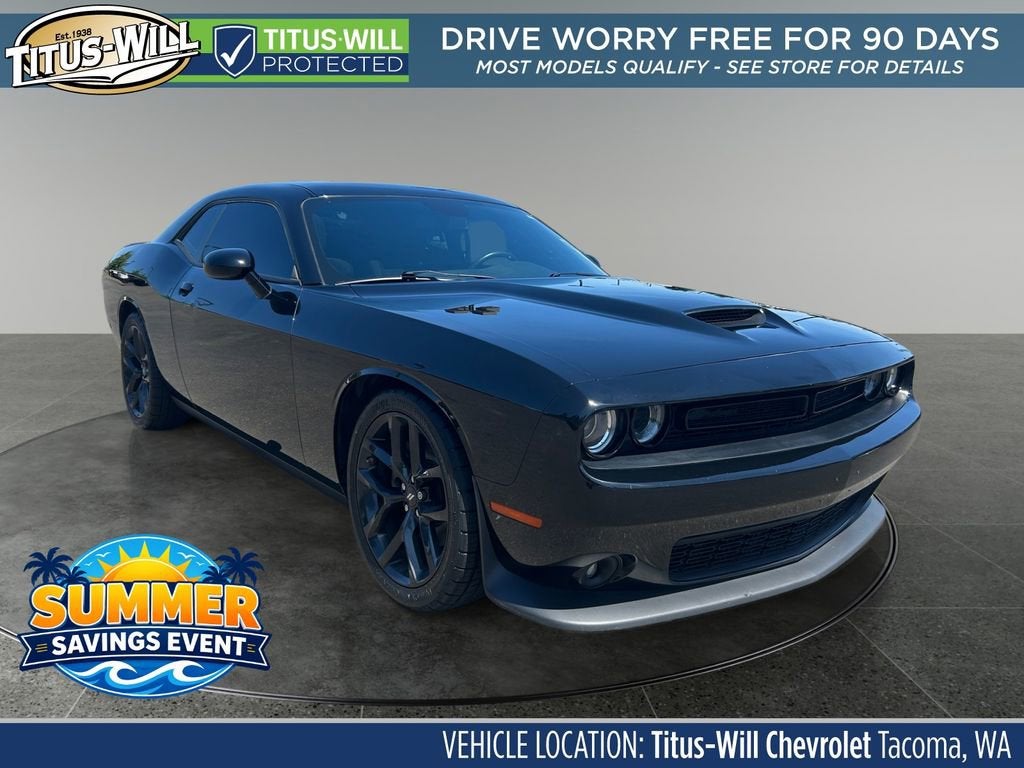 Black 2022 Dodge Challenger GT RWD Coupe Rear-Wheel Drive Automatic