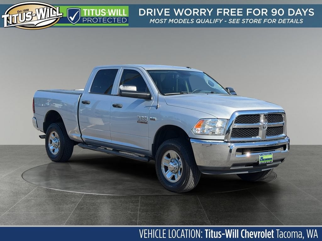 Silver 2017 RAM 2500 Pickup Truck Four-Wheel Drive 