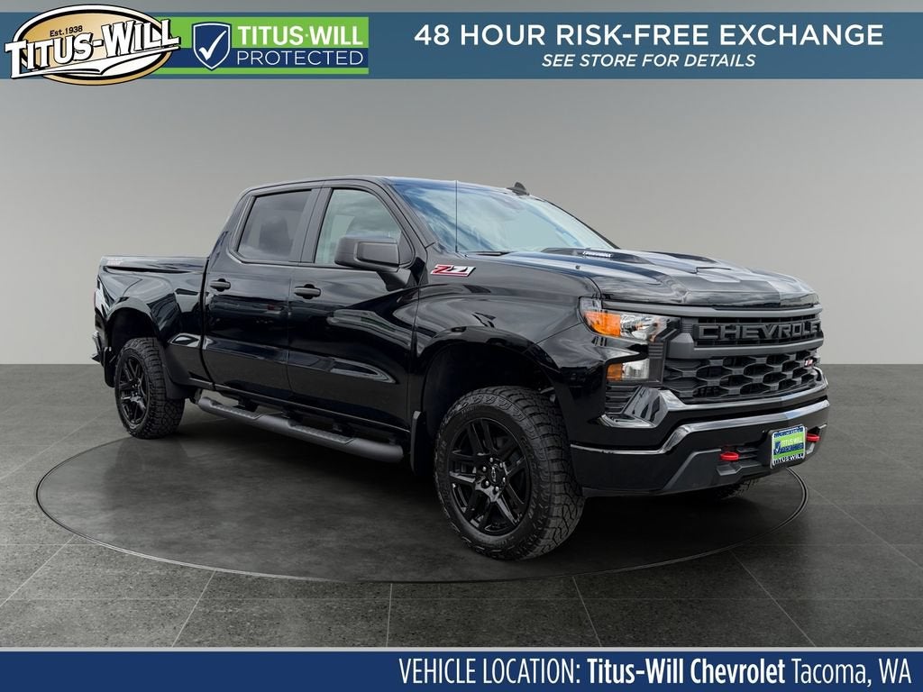 Black 2026 Chevrolet Silverado 1500 Pickup Truck Four-Wheel Drive Automatic
