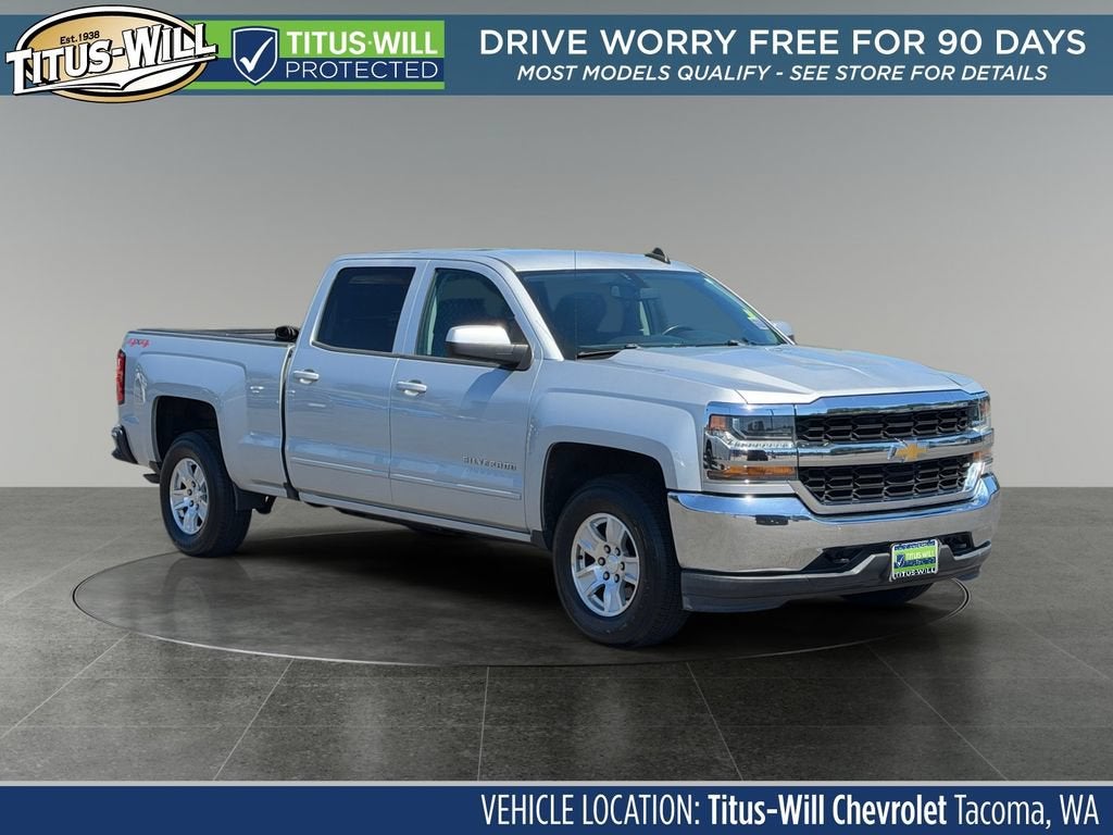 Silver Ice Metallic 2017 Chevrolet Silverado 1500 Pickup Truck Four-Wheel Drive Automatic
