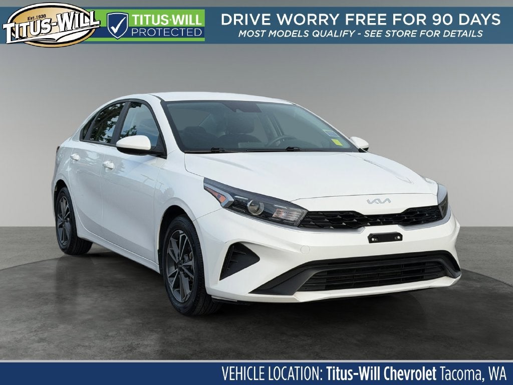 White 2023 Kia Forte Sedan Front-Wheel Drive 