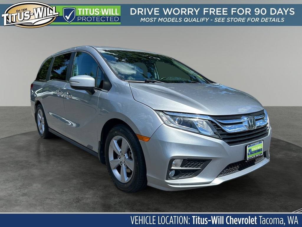 Silver 2018 Honda Odyssey Minivan Front-Wheel Drive Automatic