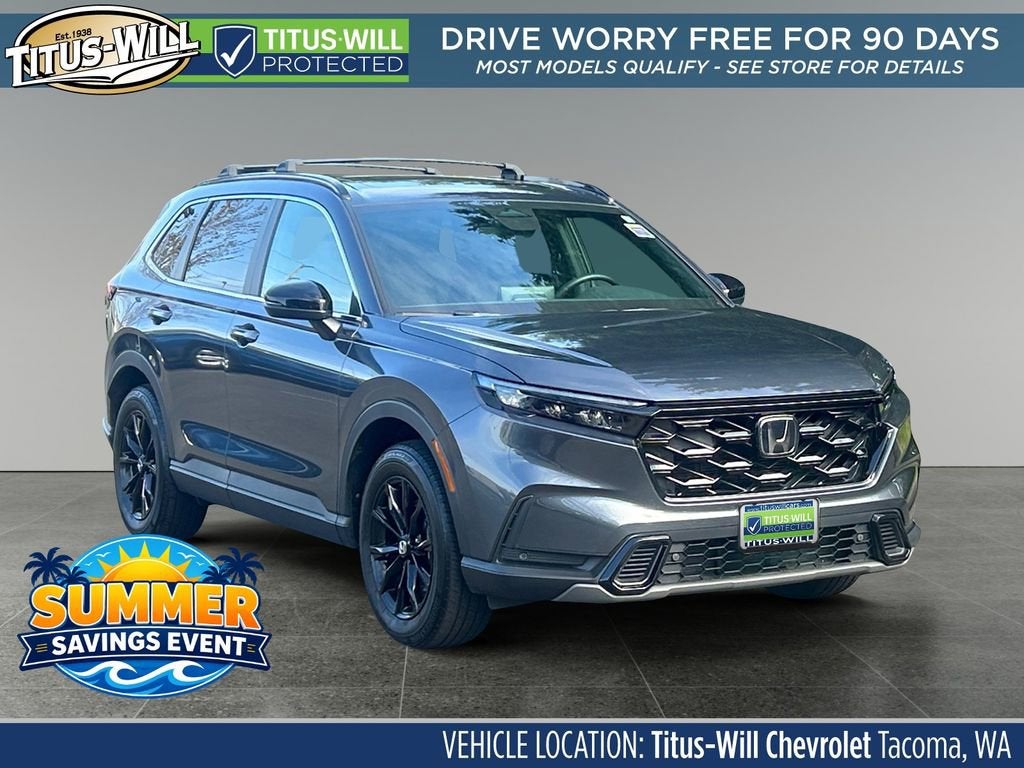 Gray 2024 Honda CR-V Hybrid Sport-L AWD SUV / Crossover All-Wheel Drive Continuously Variable Transmission