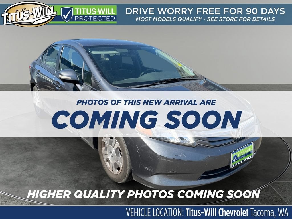 Gray 2012 Honda Civic Hybrid Sedan Front-Wheel Drive 