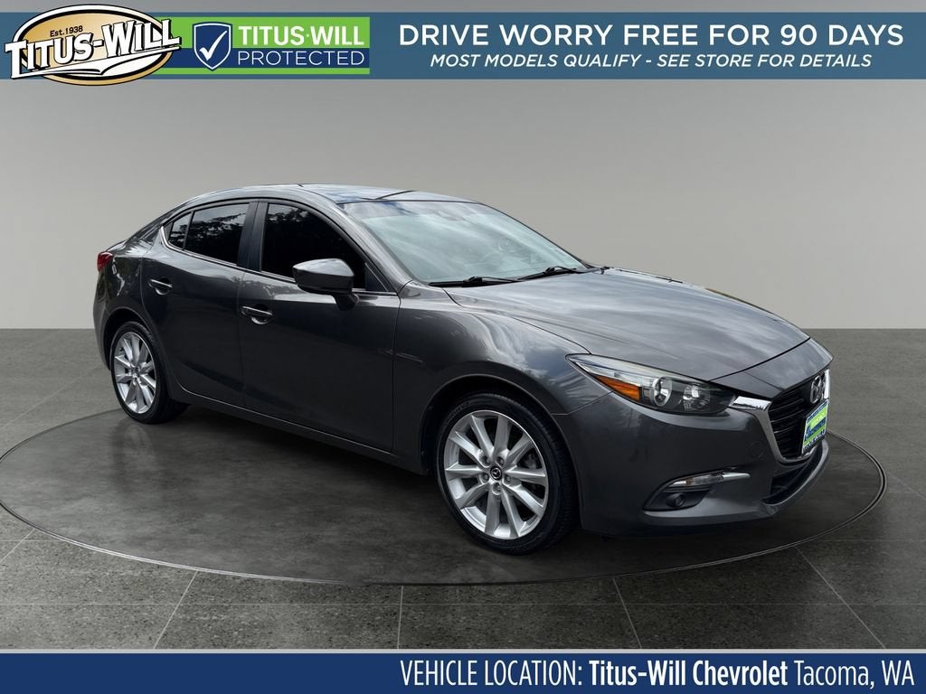 Gray 2017 Mazda MAZDA3 Sedan Front-Wheel Drive Automatic