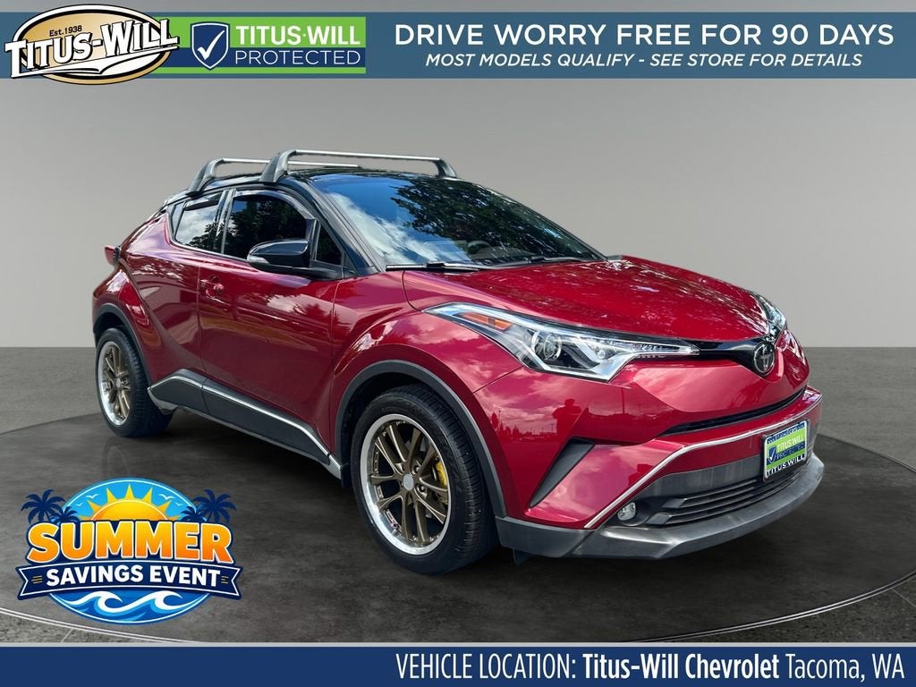 Red 2019 Toyota C-HR  Front-Wheel Drive Continuously Variable Transmission